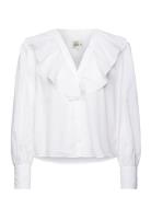 Ina Shirt Tops Blouses Long-sleeved White MAUD