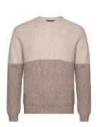 Onstegan Reg 5 Cb Wool Crew Knit Bf Tops Knitwear Round Necks Cream ONLY & SONS