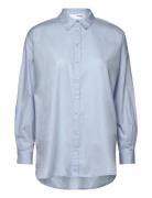 Slfdina-Sanni Ls Shirt Noos Tops Shirts Long-sleeved Blue Selected Femme