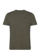 Newport Round Neck Sport T-Kortærmet Skjorte Khaki Green Calvin Klein Golf