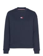 Tjw Bxy Badge Crew Ext Tops Sweatshirts & Hoodies Sweatshirts Blue Tommy Jeans