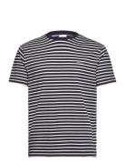 Striped T-Shirt Tops T-Kortærmet Skjorte Navy GANT