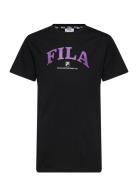 Lathen Graphic Tee Dress Sport T-Kortærmet Skjorte Black FILA