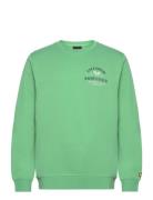 Racquet Club Graphic Sweatshirt Tops Sweatshirts & Hoodies Sweatshirts Green Lyle & Scott