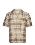 Orson Shirt Tops Shirts Short-sleeved Beige Soulland