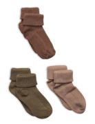 Baby Sock Rib  Socks & Tights Baby Socks Brown Minymo