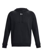 Ua Rival Fleece Hoodie Sport Sweatshirts & Hoodies Hoodies Black Under Armour