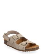 Buckle Leather Sandals Shoes Summer Shoes Sandals Beige Mango