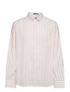 Reg Ut Archive Oxford Stripe Shirt Tops Shirts Casual Cream GANT