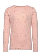 Aura - Nightwear Tops T-shirts Long-sleeved T-Skjorte Pink Hust & Claire