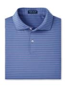 Duet Performance Jersey Polo - Edwin Spread Collar Tops Polos Short-sleeved Blue Peter Millar