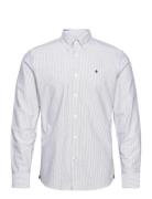 Douglas Stripe Shirt-Slim Fit Tops Shirts Casual Blue Morris