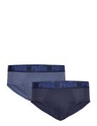 Puma Men Everyday Briefs 2P Underbukser Y-front Briefs Blue PUMA