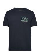 Racquet Club Graphic T-Shirt Tops T-Kortærmet Skjorte Navy Lyle & Scott