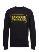 B.intl Large Logo Swea Designers Sweatshirts & Hoodies Sweatshirts Black Barbour