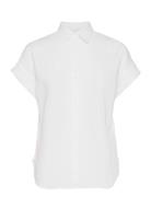 Linen Dolman-Sleeve Shirt Tops Shirts Short-sleeved White Lauren Ralph Lauren