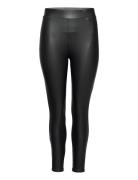 Carrool Coated Legging Noos Bottoms Trousers Leather Leggings-Bukser Black ONLY Carmakoma