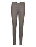 Memekb Leather Pants Bottoms Trousers Leather Leggings-Bukser Grey Karen By Simonsen