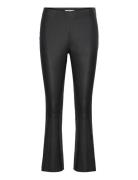 Cc Heart Cropped Leather Leggings - Bottoms Trousers Leather Leggings-Bukser Black Coster Copenhagen