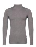 Ua Cg Armour Comp Mock Sport T-Langærmet Skjorte Grey Under Armour
