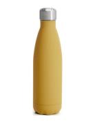Steel Bottle Rubber Finish 50Cl Home Kitchen Water Bottles Yellow Sagaform