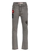 Lvb-512 Slim Taper Fit Jeans With Patches Bottoms Jeans Skinny Jeans Grey Levi's