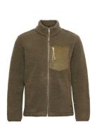 Pocket Fleece Tops Sweatshirts & Hoodies Fleeces & Midlayers Brown Revolution