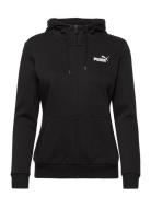 Ess Small Logo Full-Zip Hoodie Fl Sport Sweatshirts & Hoodies Hoodies Black PUMA