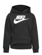 Nike Club Fleece High-Low Pullover Hoodie Sport Sweatshirts & Hoodies Hoodies Black Nike