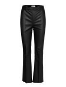 Dante6-Tyson Crop Flare Leather Pants Bottoms Trousers Leather Leggings-Bukser Black Dante6