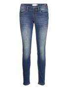 Mlessa Slim Fit Dmb Jeans W. Elastic Bottoms Jeans Slim Blue Mamalicious