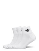 Mid Ankle Sock 3 Pair Pack Lingerie Socks Footies-ankle Socks White Adidas Originals