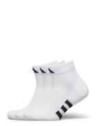 Prf Cush Mid 3P Sport Socks Footies-ankle Socks White Adidas Performance