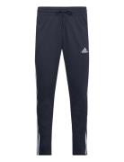 Essentials Single Jersey Tapered Open Hem 3-Stripes Joggers Sport Sweatpants Navy Adidas Sportswear