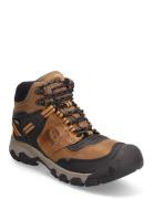 Ke Ridge Flex Mid Wp Bison/Golden Brown Sport Sport Shoes Outdoor-hiking Shoes Multi/patterned KEEN