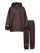Rainwear Set -Solid, W.fleece Outerwear Coveralls Snow-ski Coveralls & Sets Brown CeLaVi