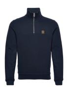 Belstaff Quarter Zip Sweatshirt Black Designers Sweatshirts & Hoodies Sweatshirts Blue Belstaff