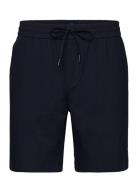 Barcelona Julius Seersucker Shorts Bottoms Shorts Casual Navy Clean Cut Copenhagen