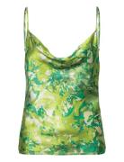 Furiagz P Strap Top Tops Blouses Sleeveless Green Gestuz