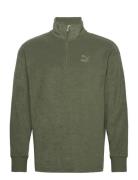 Classics Fleece Half Zip Sport Sweatshirts & Hoodies Fleeces & Midlayers Green PUMA