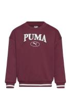 Puma Squad Crew G Sport Sweatshirts & Hoodies Sweatshirts Burgundy PUMA