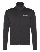 Mt Lt Fl Fz Ja Sport Sweatshirts & Hoodies Fleeces & Midlayers Black Adidas Terrex