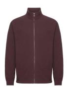Adicolor Classics Trefoil Teddy Fleece Jacket Sport Sweatshirts & Hoodies Fleeces & Midlayers Burgundy Adidas Originals
