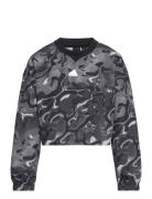 Jg Fi Aop Swt Sport Sweatshirts & Hoodies Sweatshirts Black Adidas Sportswear