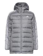 W Ess 3S L D Hp Sport Jackets Padded Jacket Grey Adidas Sportswear