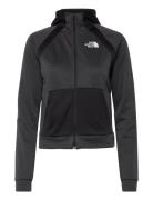 W Ma Full Zip Fleece - Eu Sport Sweatshirts & Hoodies Fleeces & Midlayers Grey The North Face