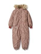 Snowsuit Moe Tech Outerwear Coveralls Snow-ski Coveralls & Sets Pink Wheat