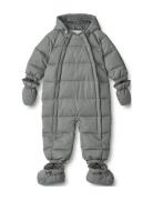 Puffer Baby Suit Edem Outerwear Coveralls Snow-ski Coveralls & Sets Blue Wheat
