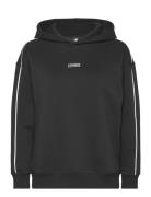 Essentials Brushed Back Fleece Over D Hoodie Sport Sweatshirts & Hoodies Hoodies Black New Balance