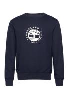 Ls Refibra Crew Swtsht Designers Sweatshirts & Hoodies Sweatshirts Navy Timberland